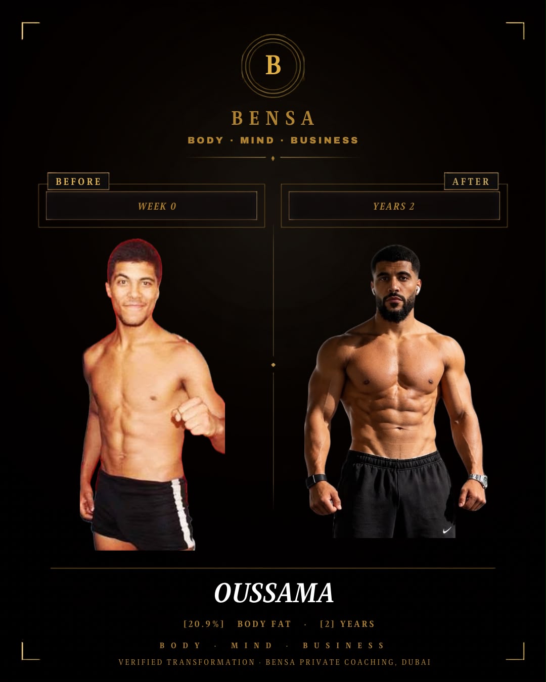 Oussama, transformation